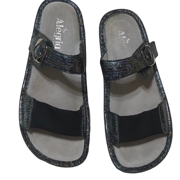 Alegria Keara Rainbow Casual Slip On Slide Platform Sandals Kea-292 39 9-9.5 - Picture 2 of 8